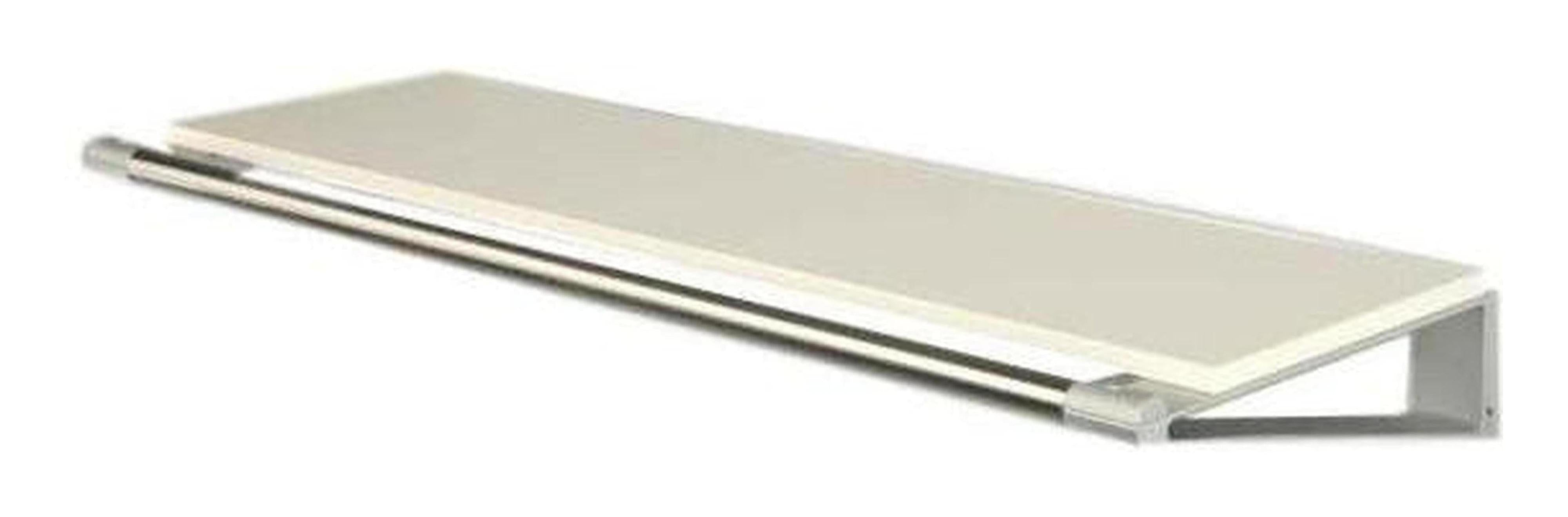 Loca Knax hat hylde 40 cm, hvid/aluminium