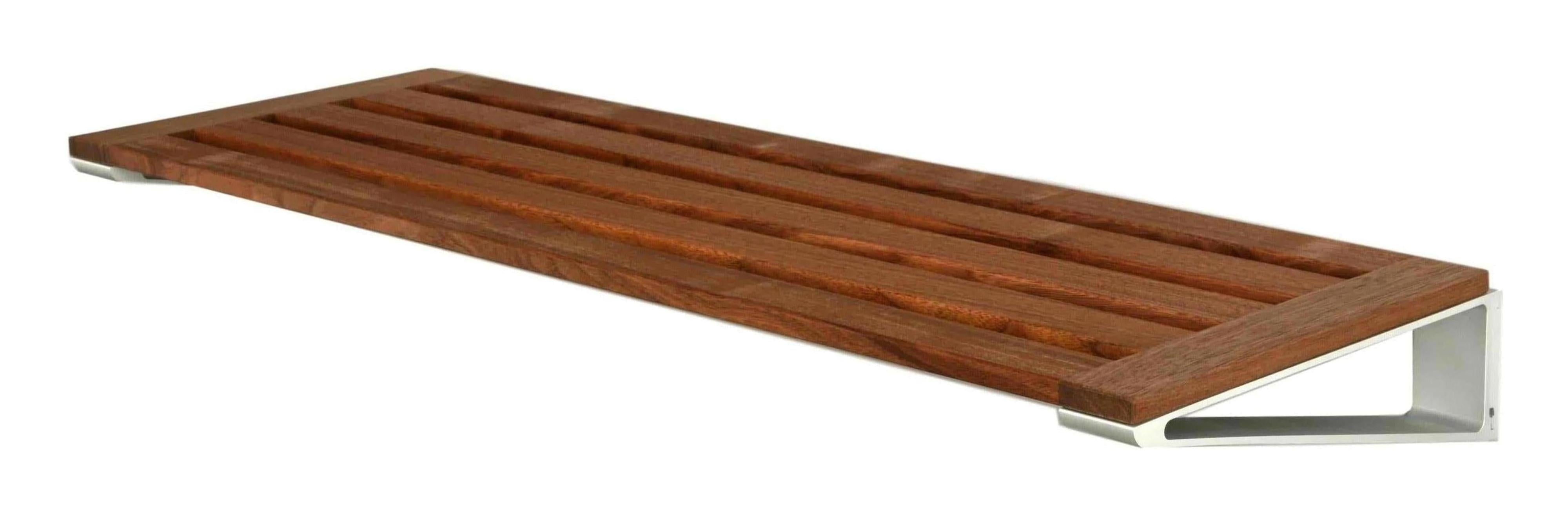 Loca Knax Schuhständer 40 cm, Walnuss/Aluminium