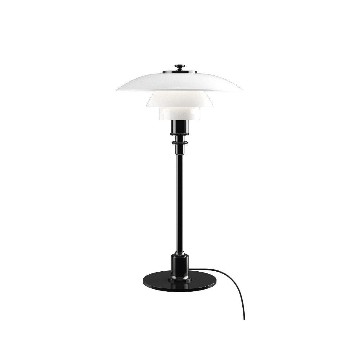 Louis Poulsen Ph 2/1 Tischlampe, schwarz metallisiert