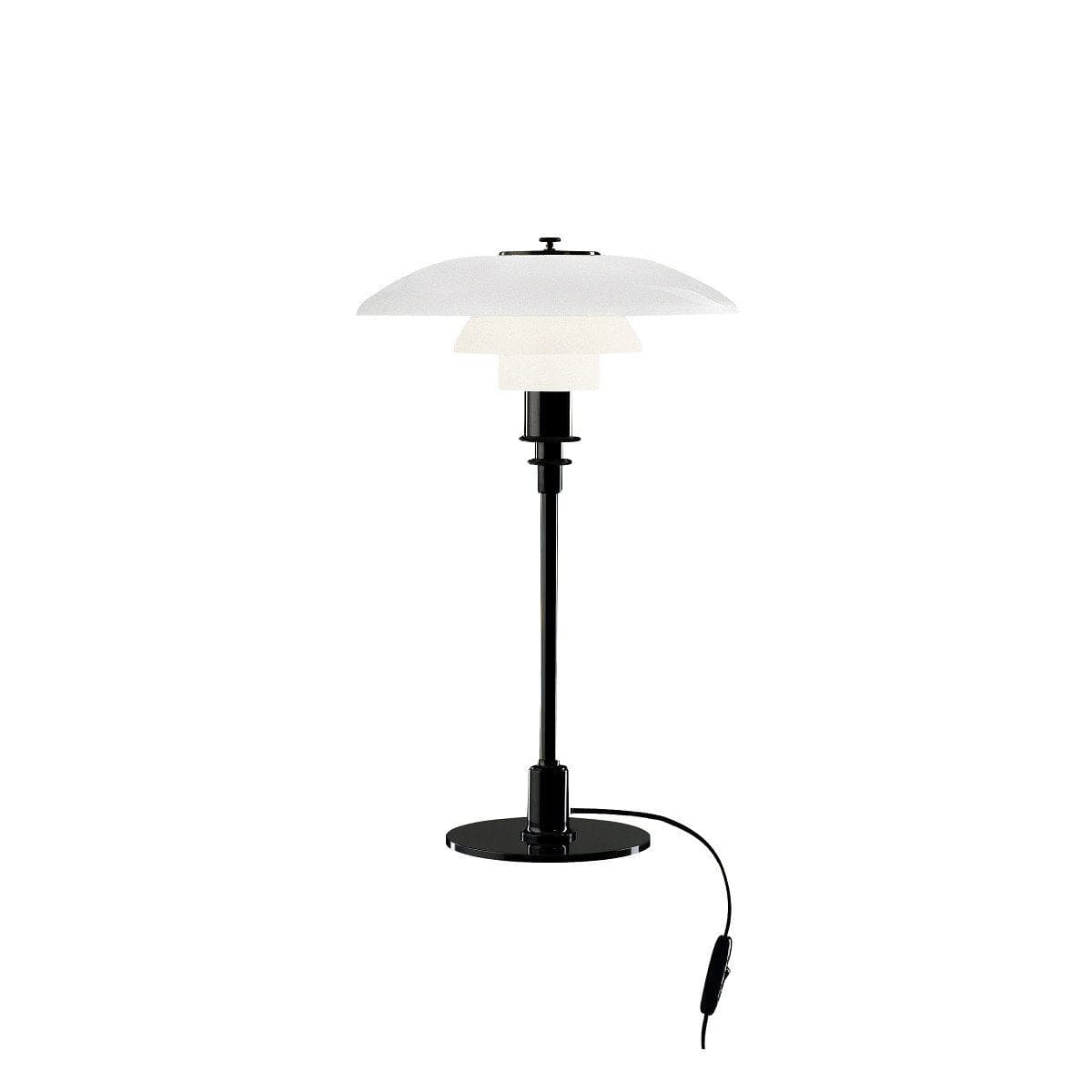 Louis Poulsen Ph 3/2 Table Lamp, sort metalliseret