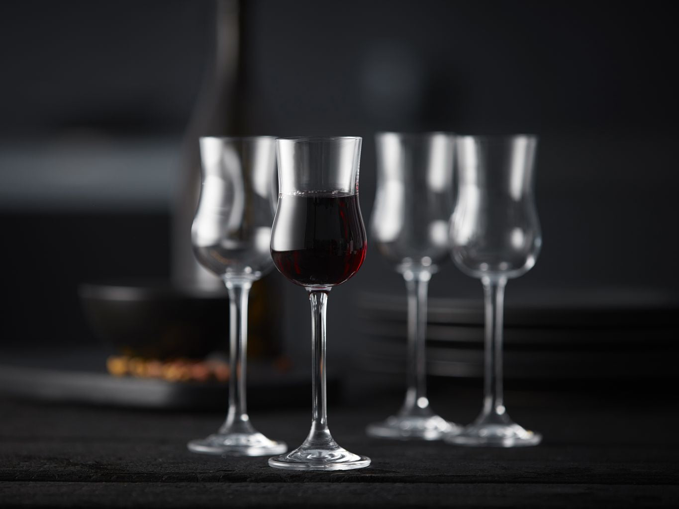 LYNGBY GLAS JUVEL PORT VIÈRE DE VIN 9 CL, 6 PCS.