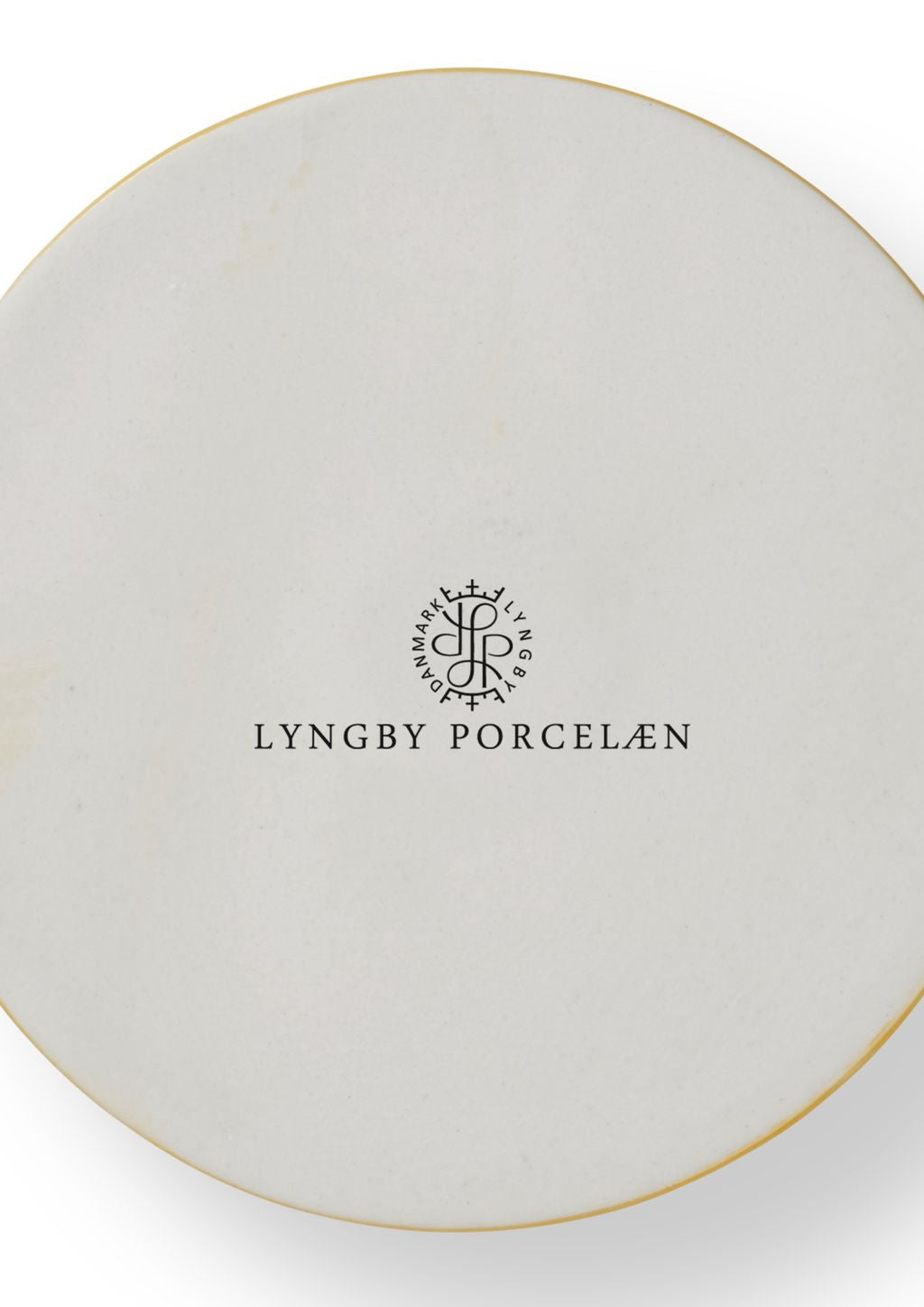 Lyngby Porcelæn Rhombe Candlestick H3 cm, Gelbgelb