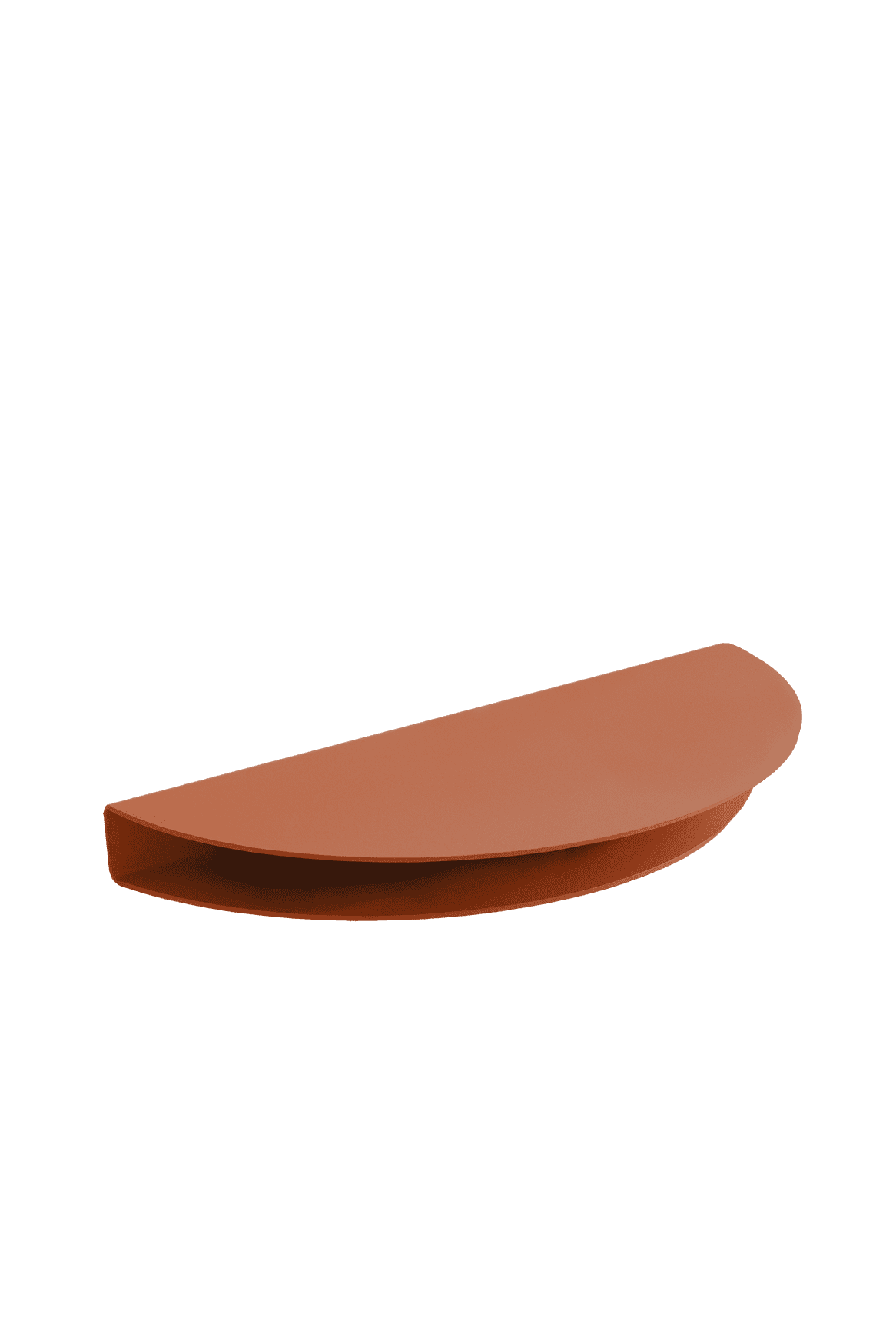 Moebe Half Moon Shelf 20X40 CM, Terracotta