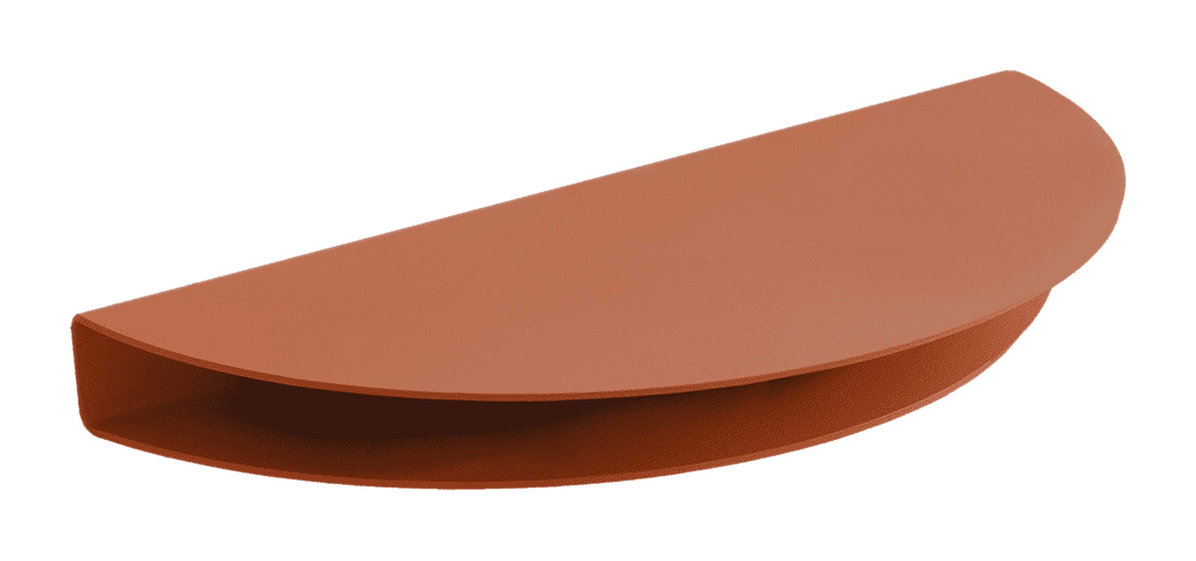 Moebe Half Moon Shelf 20x40 cm, terracota