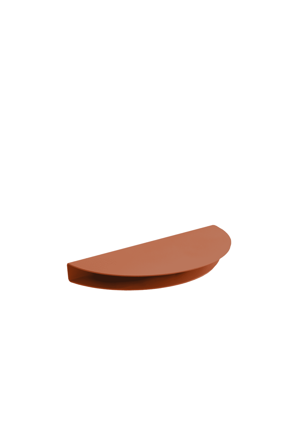 Moebe Half Moon Shelf 12x24 CM, Terracotta