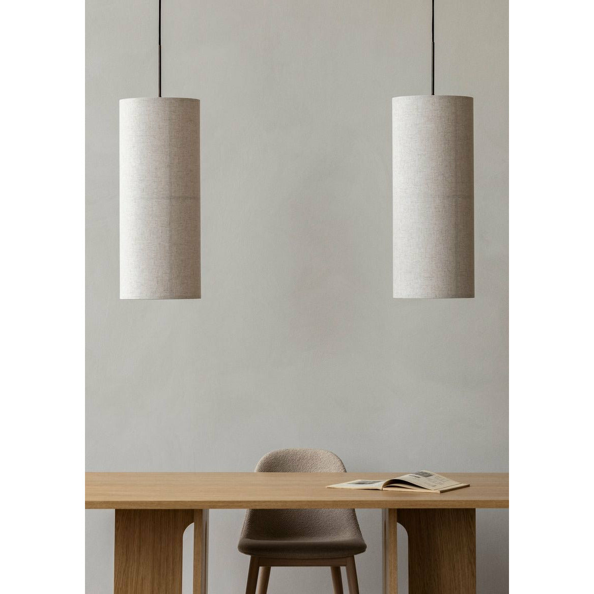 Audo Köpenhamn Hashira Suspension Lamp stor, vit