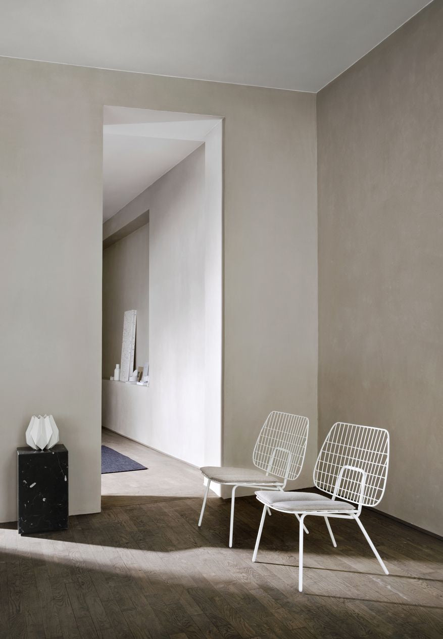 Audo Copenhagen Wm String Seat cojín interior/comedor, gris oscuro