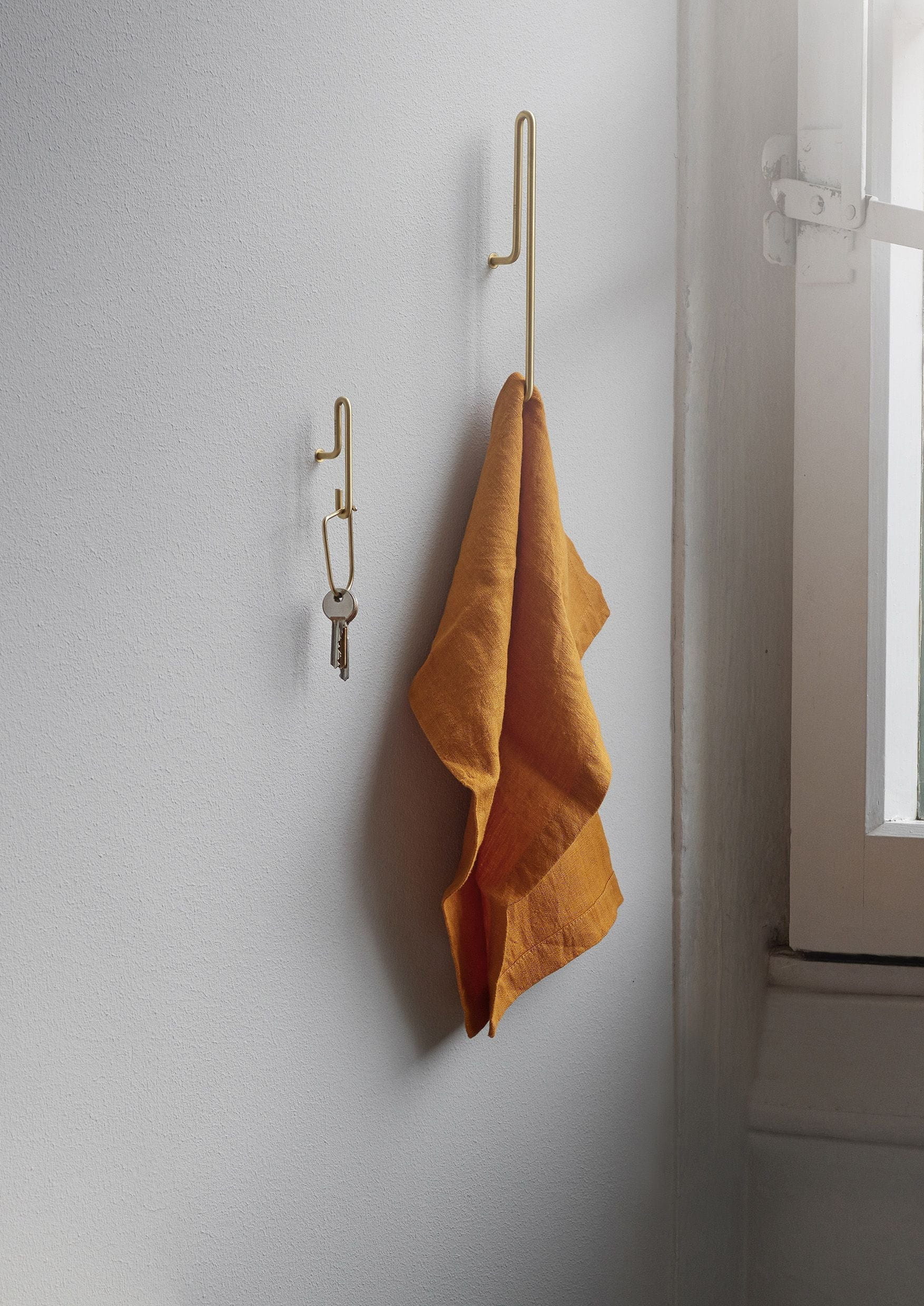 Moebe Wall Hook 2 pcs. Lille, guld