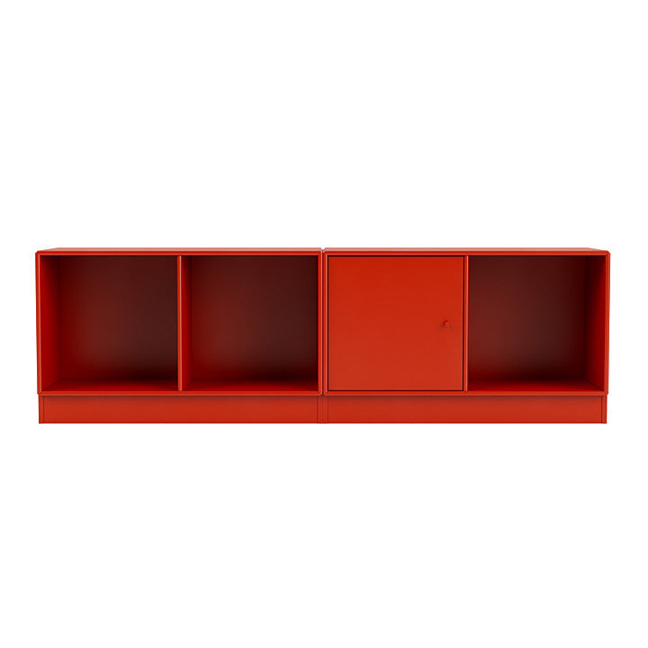 Montana Line Sideboard With 7 Cm Plinth, Rosehip Red