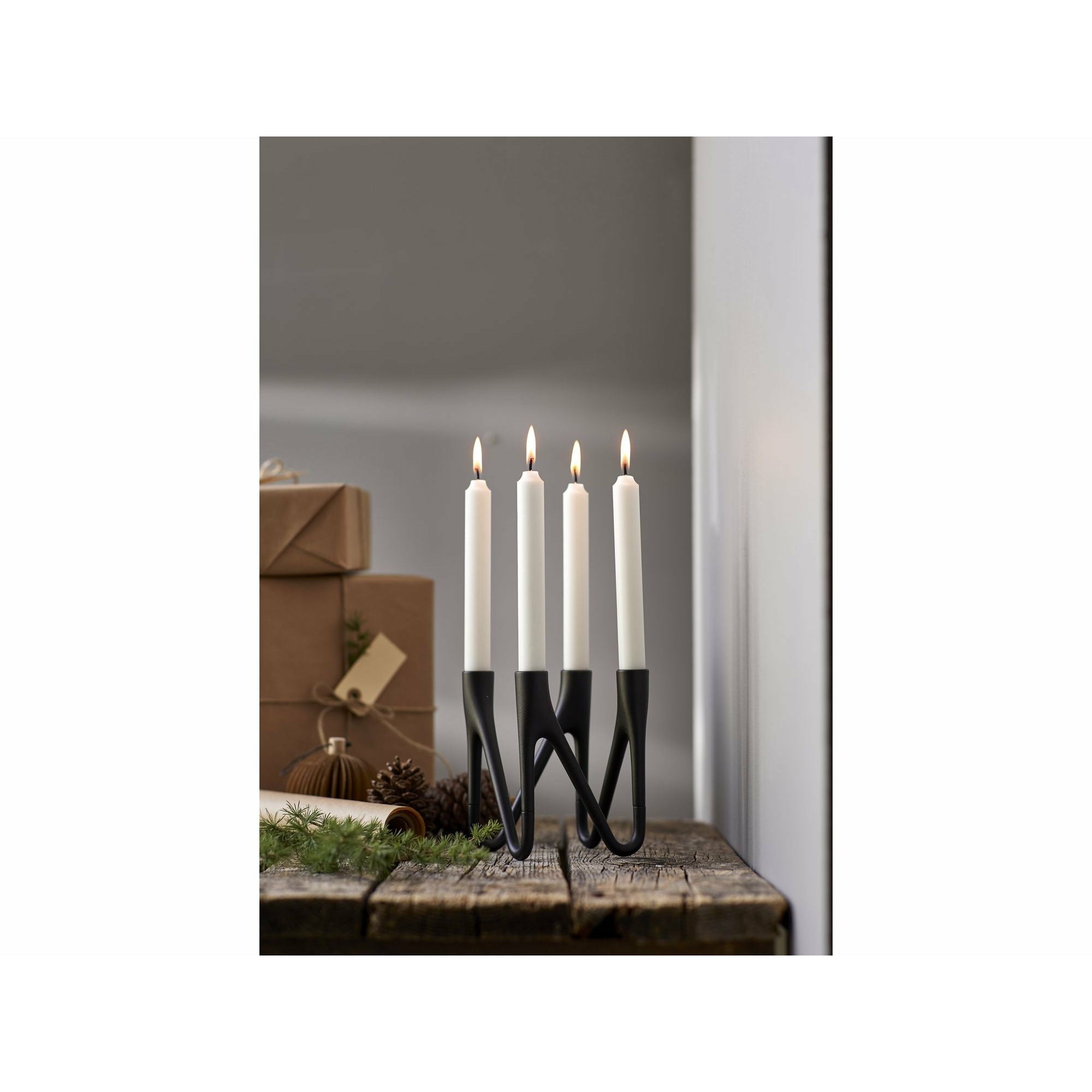 Morsø Roots Candle Holder Black, 4 arm