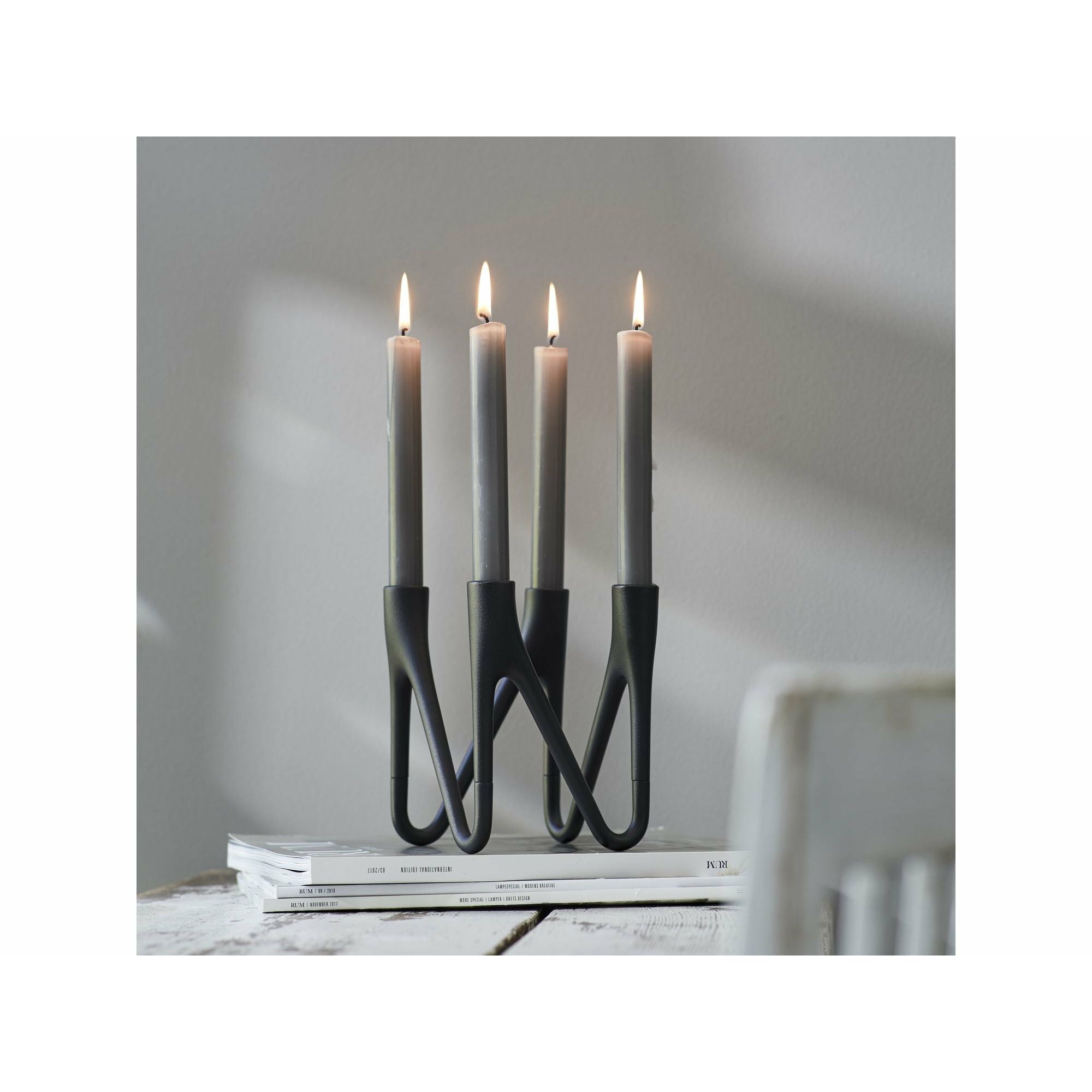 Morsø Roots Candle Holder Black, 4 arm