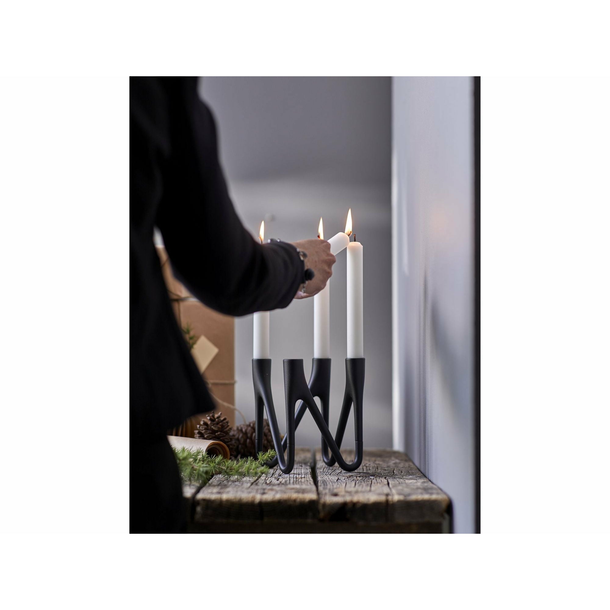 Morsø Roots Candle Holder Black, 4 Arm