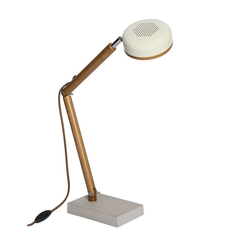 Lampe de table de M. Wattson Hipp, blanc vintage