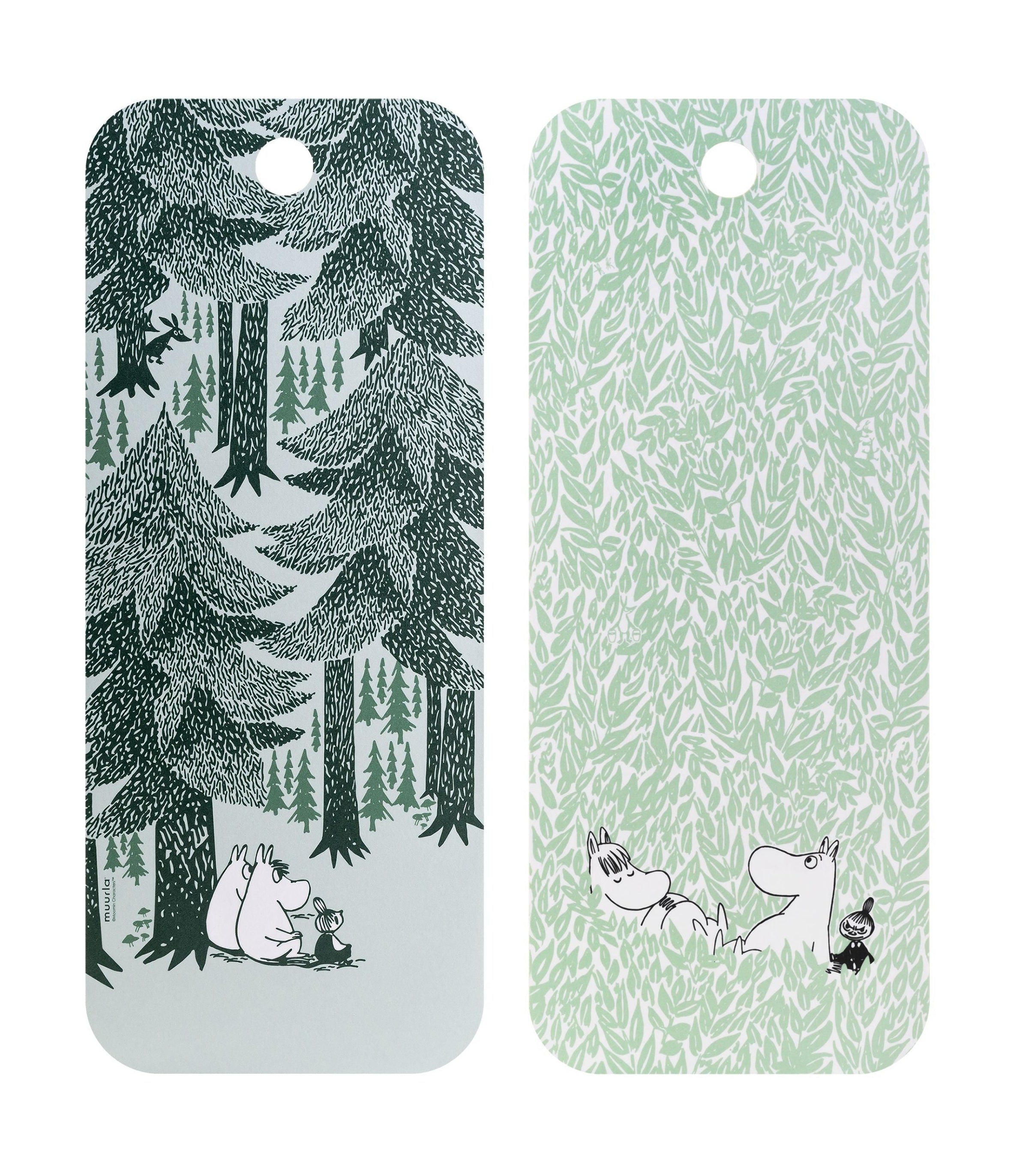 Muurla Moomin Chop & Serv Board in der Tiefe des Waldes