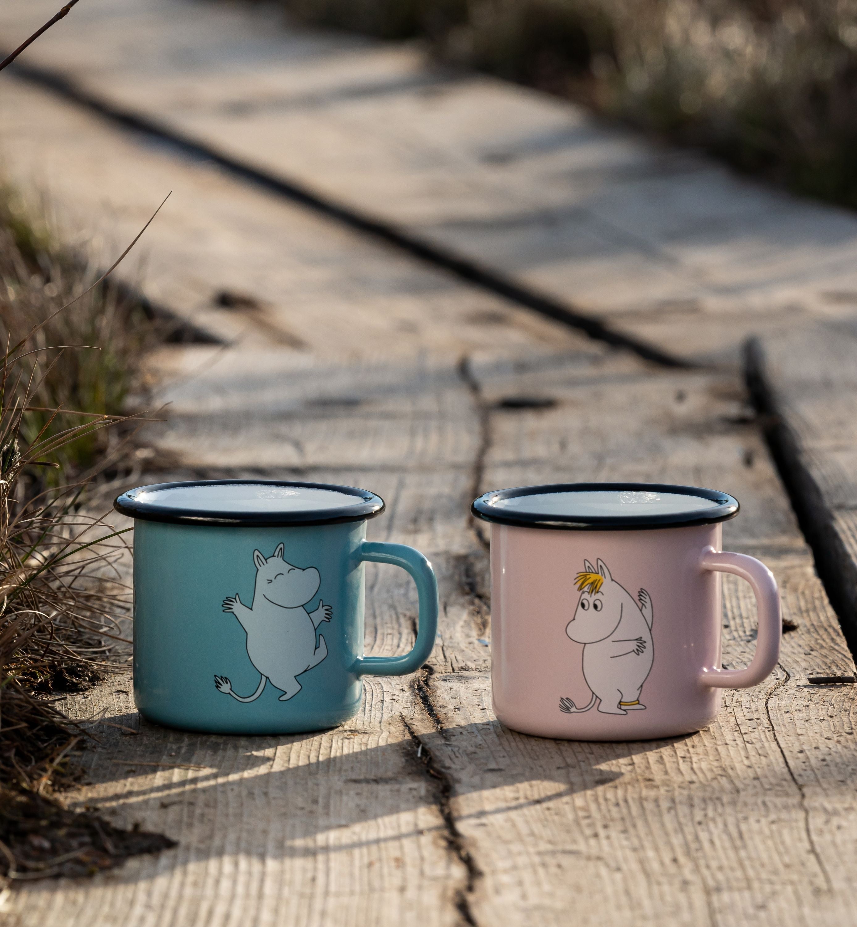 Muurla Moomin Retro Emalje Mug, Snorkmaiden, Pink