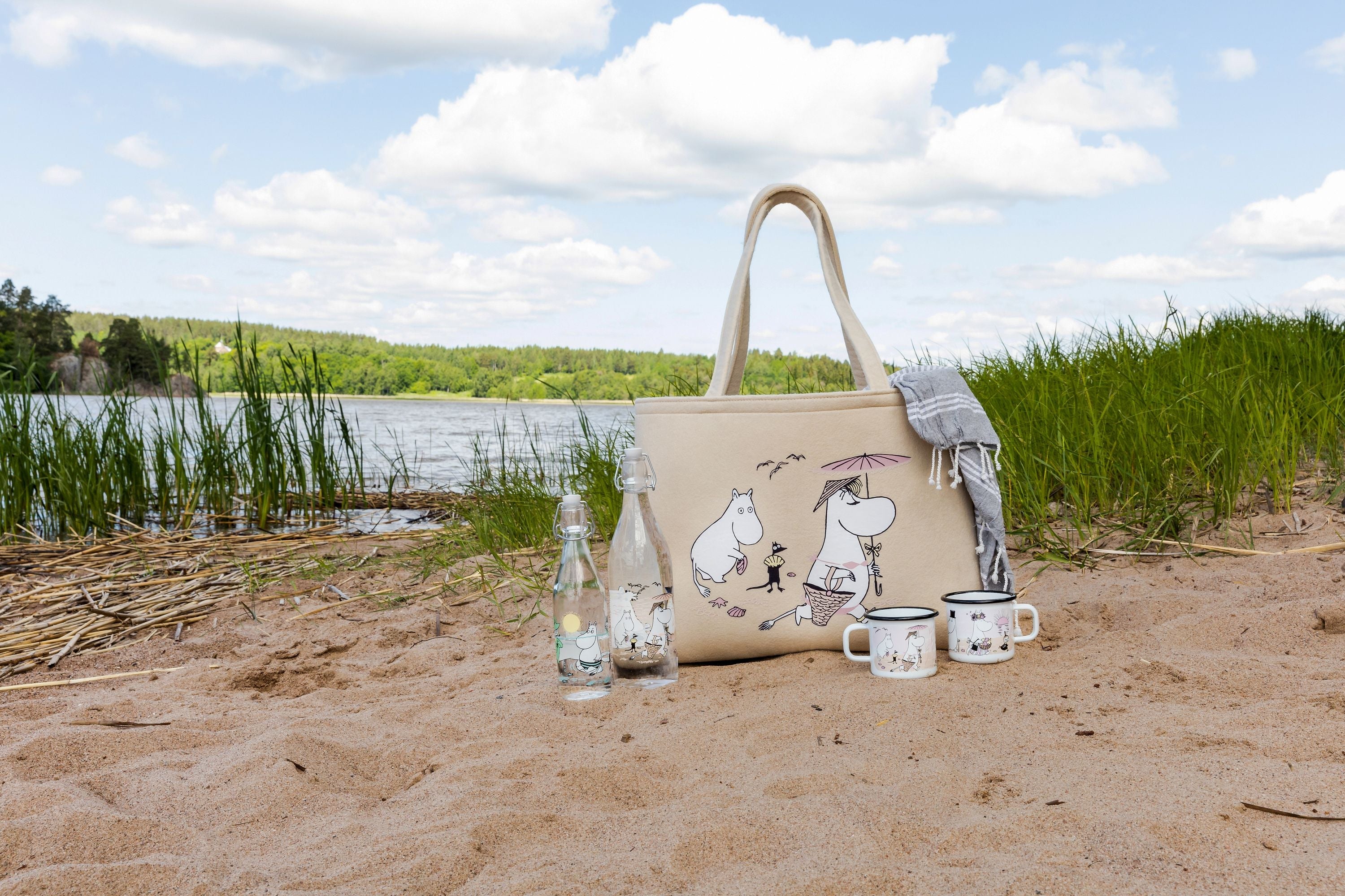 Muurla Moomin Beachbag der Strand RPET