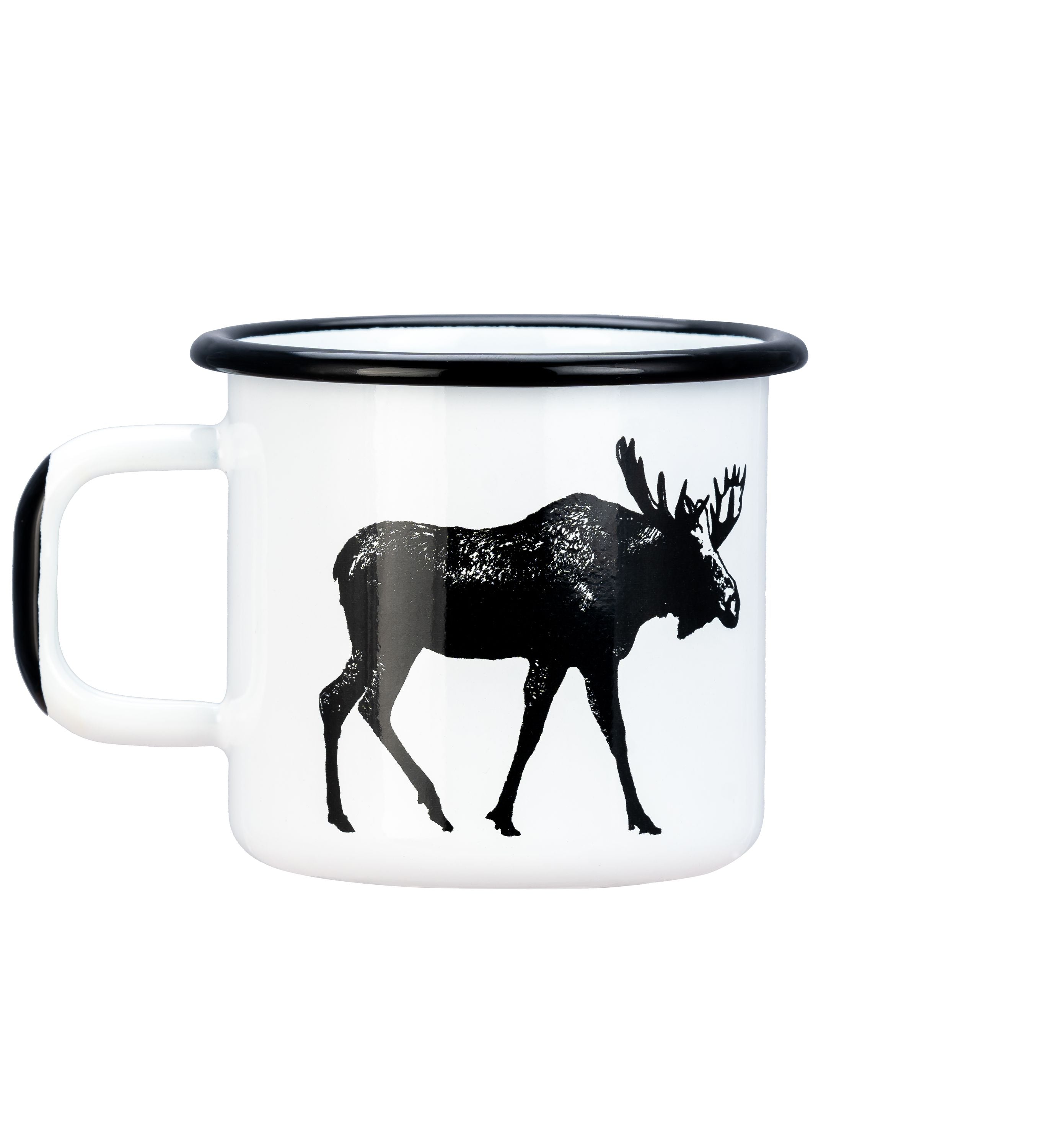 Muurla Nordic Enumel Mug, The Moose