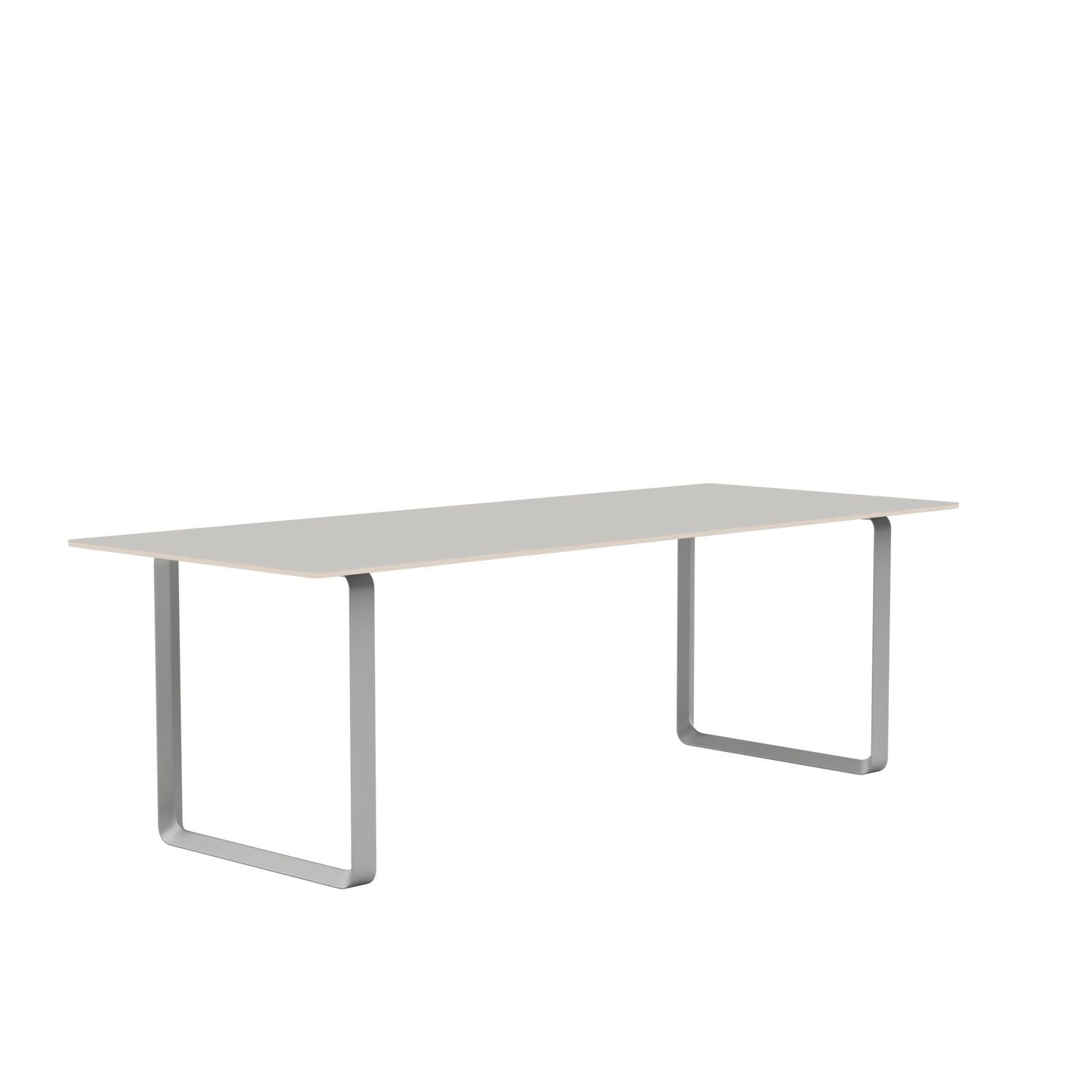 Muuto 70/70 Tabelle/225 x 90 cm/88,5 x 35,5 "grau Nanolaminat/Sperrholz/Grau