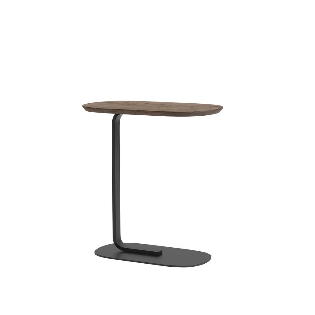 Muuto Relate Side Table H 60,5 Cm, Smoked Oak/Black