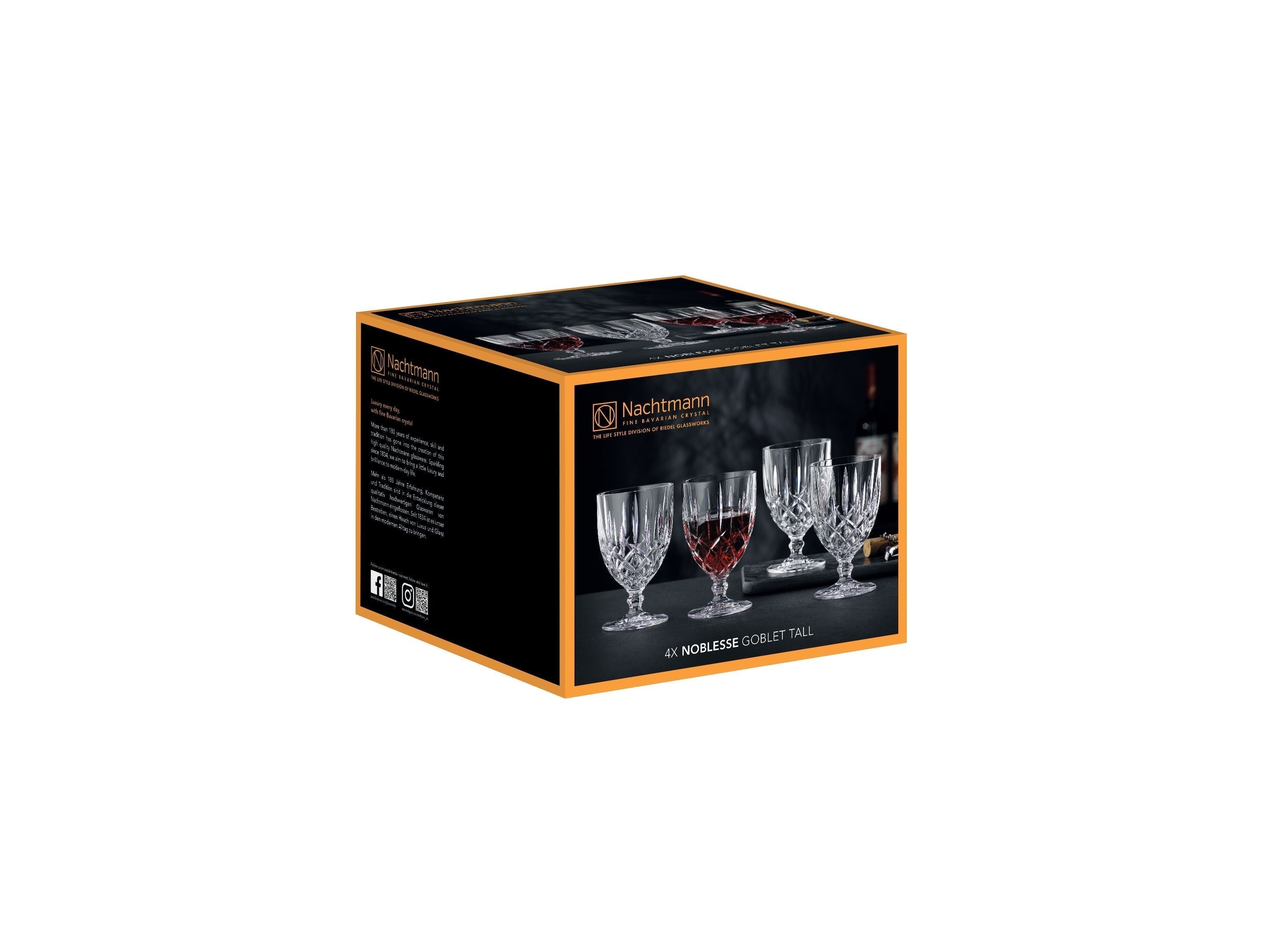 Nachtmann Noblesse Goblet Glass 350 ml, Sæt på 4