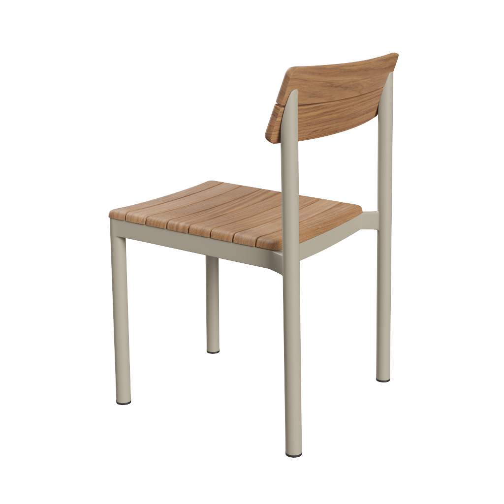 Silla de Exterior Fritz Hansen Pelagus, Marfil Claro 