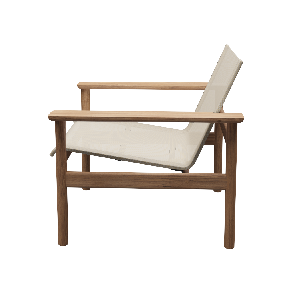 Fritz Hansen Pelagus Outdoor Lounge Chair Teck/Sable 