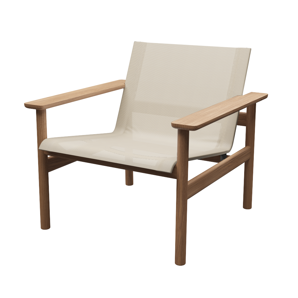 Fritz Hansen Pelagus Outdoor Lounge Chair Teck/Sable 