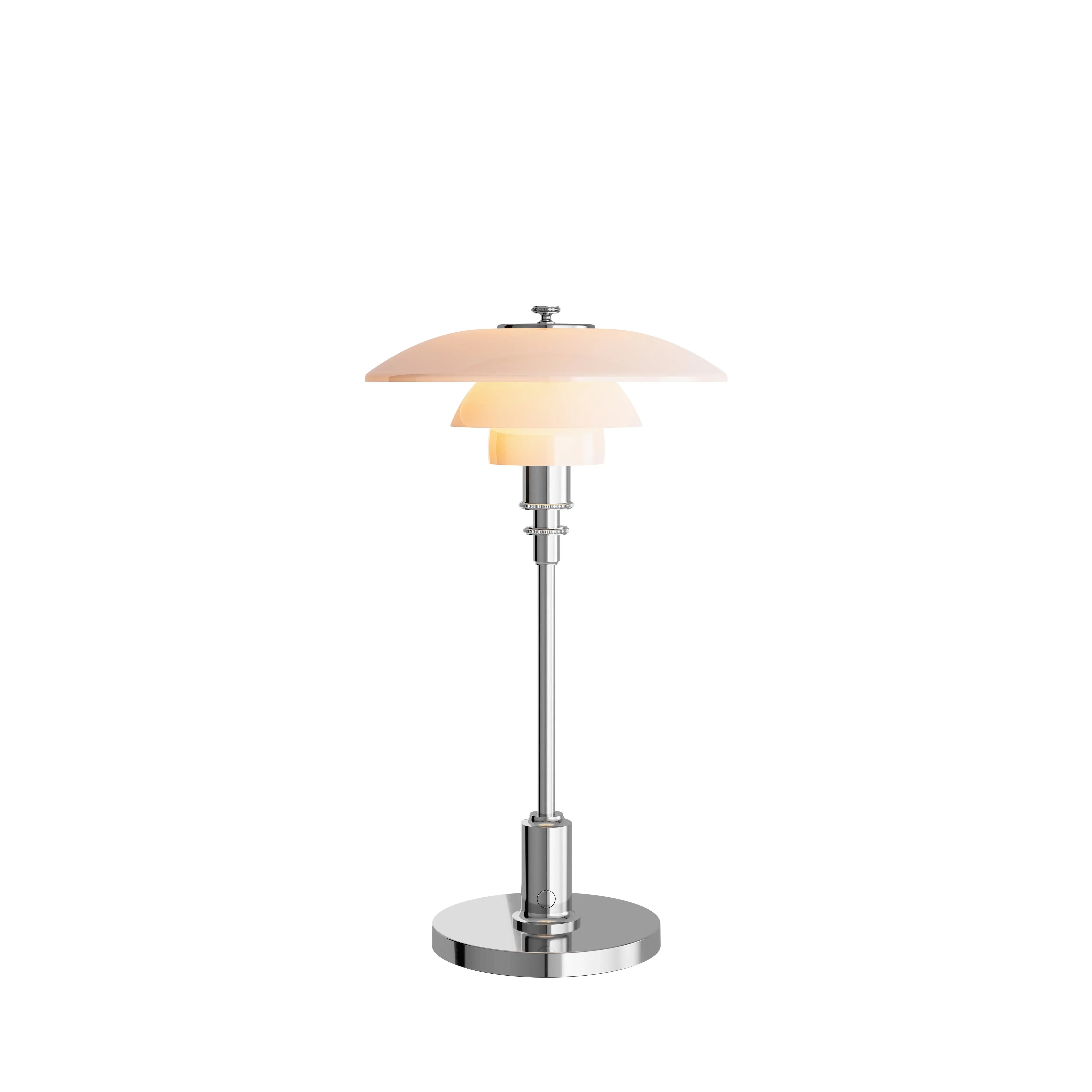 Louis Poulsen PH 2/1 lampe de table portable, Chrome