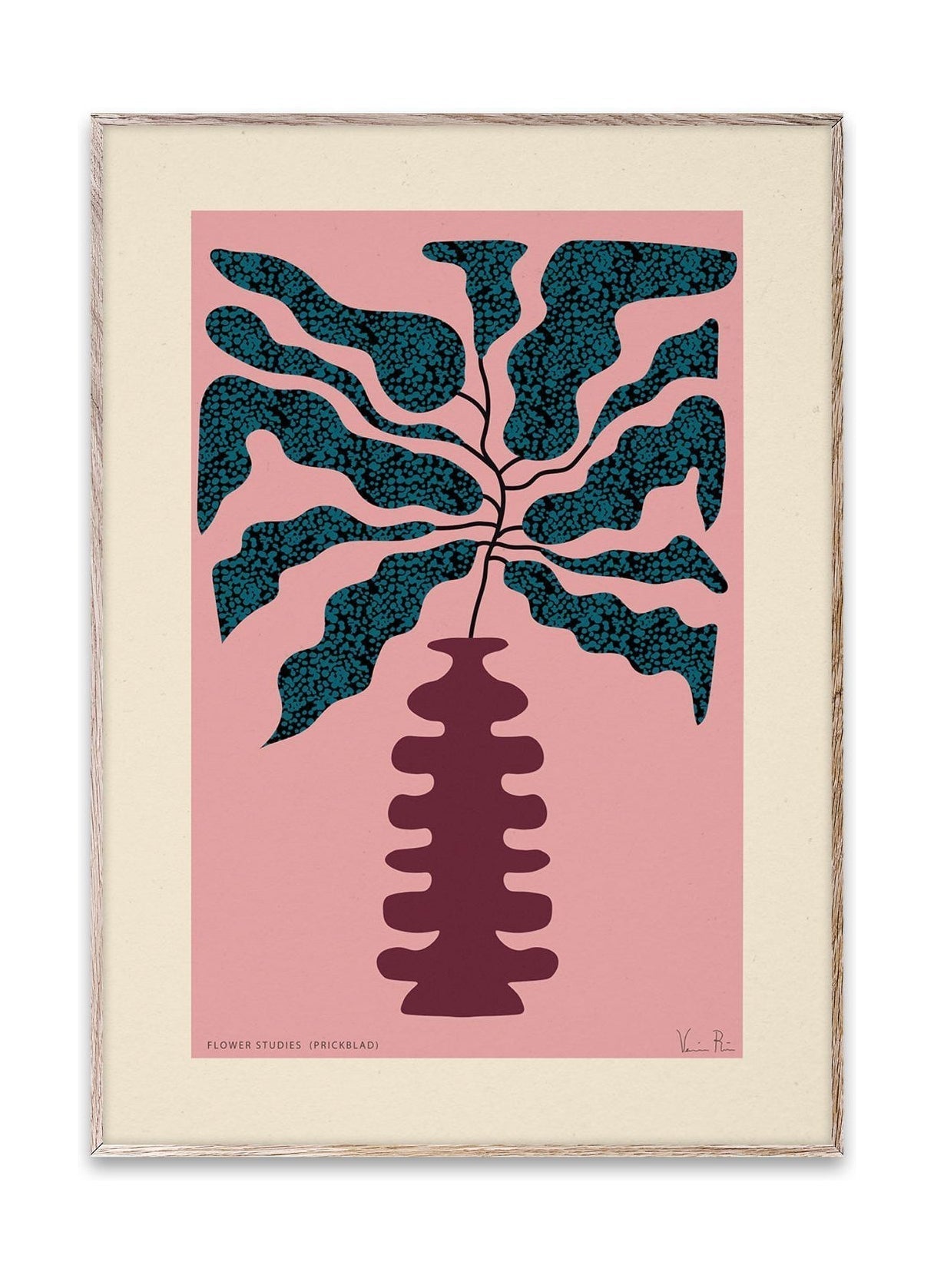 Paper Collective Flower Studies 01 (Prickblad) Cartel, 30x40 cm