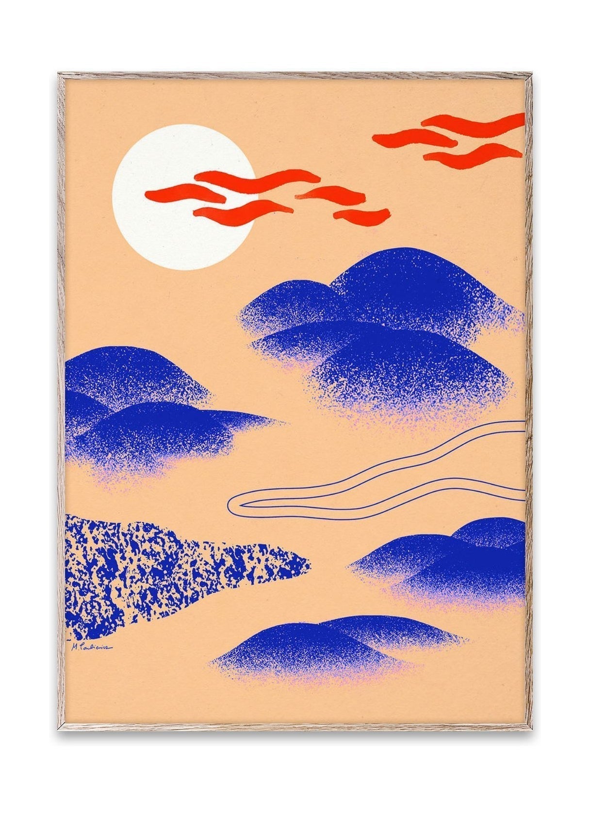 Paper Collective Japanese Hills Poster, 50x70 cm