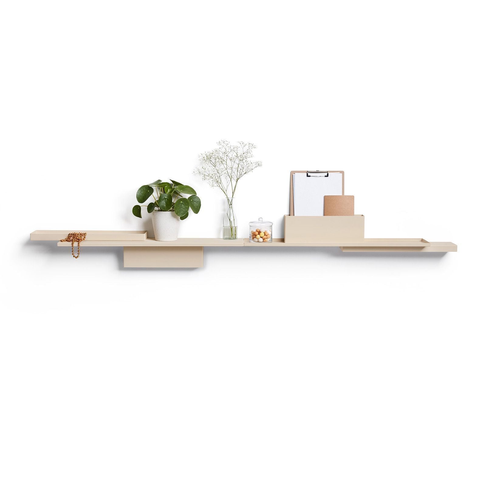 Puik Duplex Wall Shelf, Cream