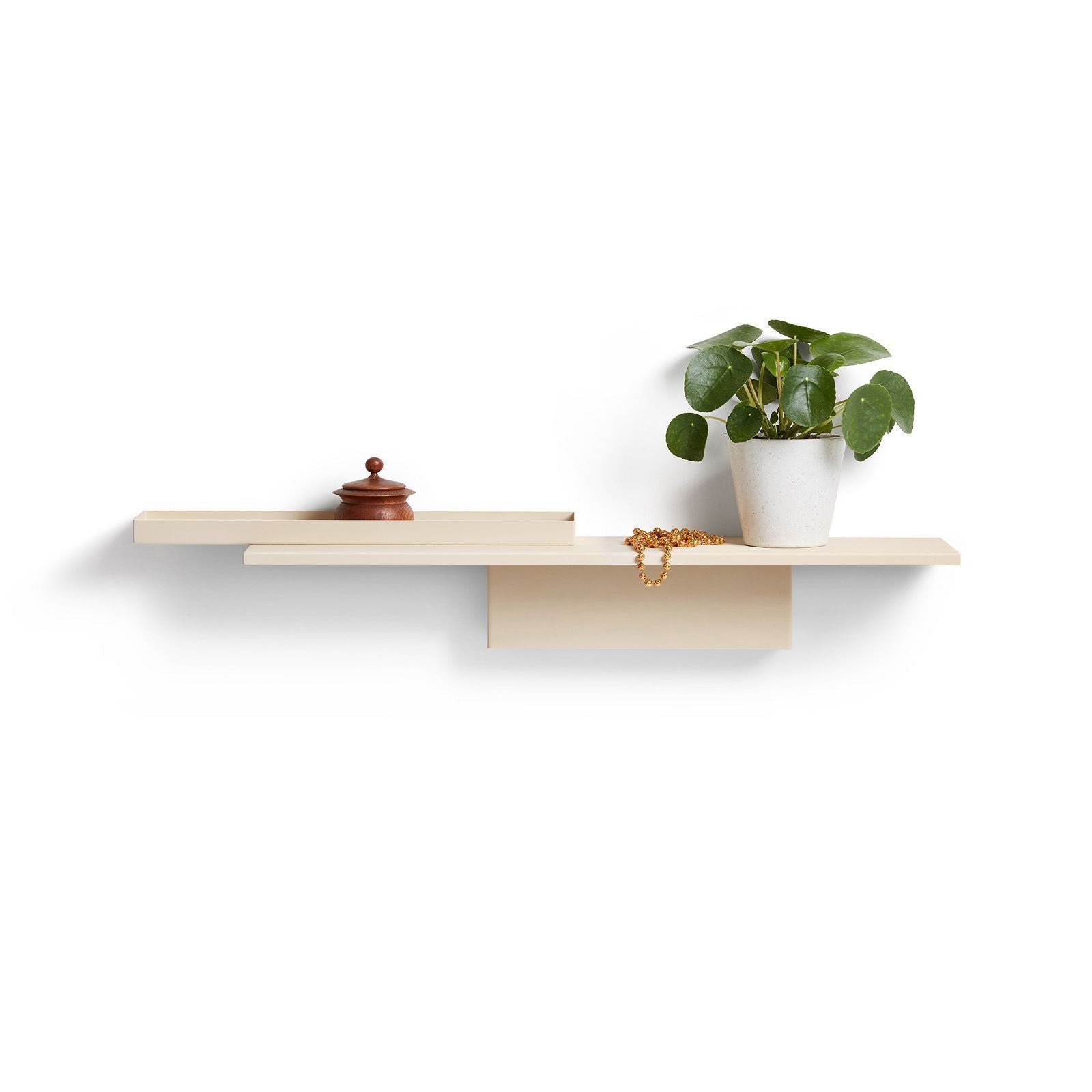 Puik Duplex Wall Shelf, Cream