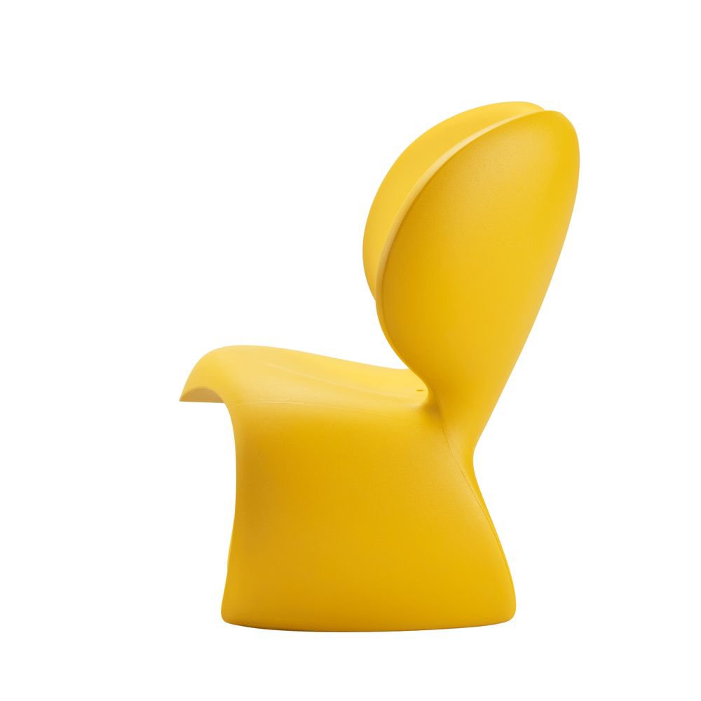 Qeebo ne fait pas f ** k avec la chaise de souris en plastique, jaune