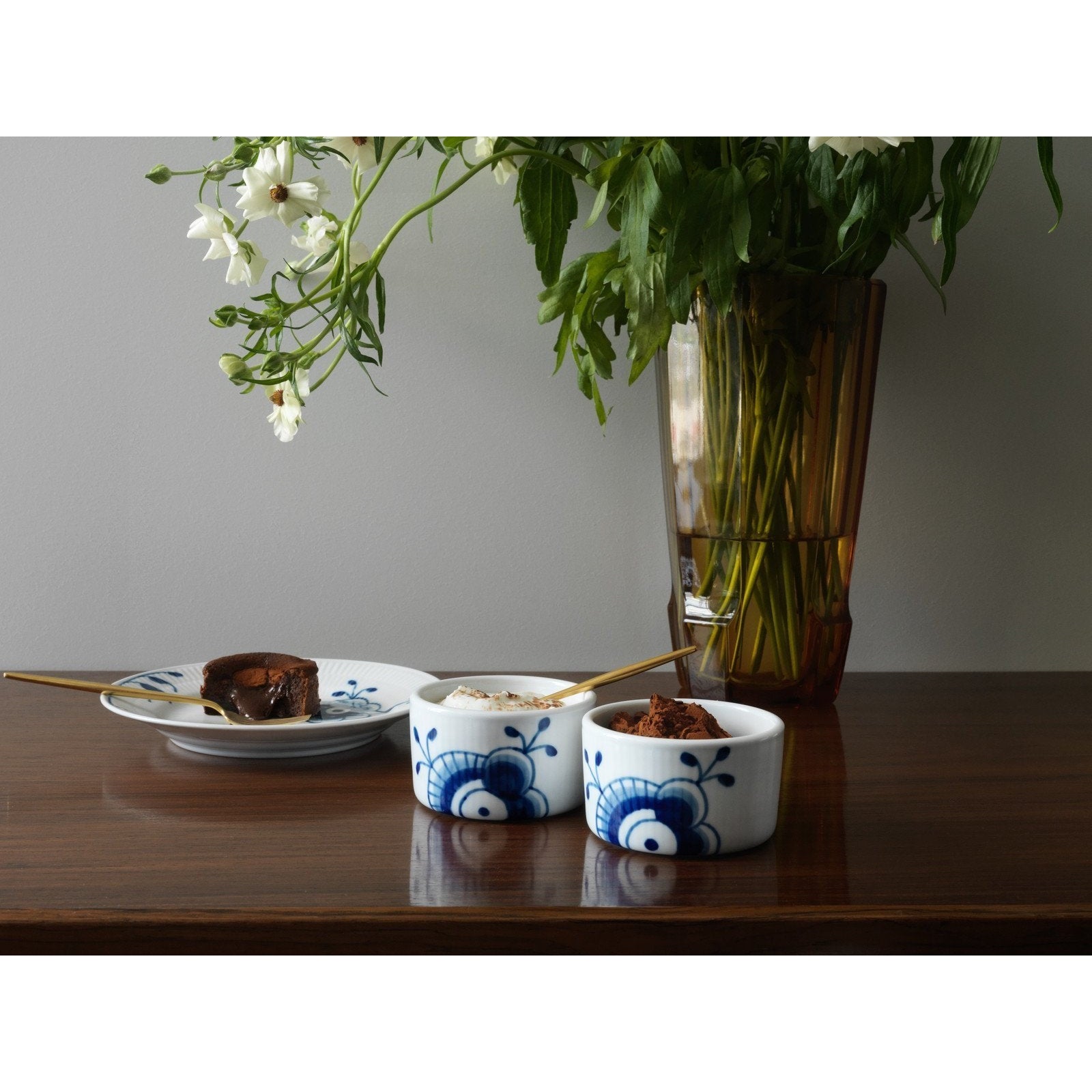 Royal Copenhagen Blue Mega Soufflè Bowls, 8,5 cm 2 Stcs