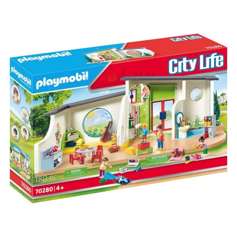 Playset City Life Rainbow Nursery Playmobil 70280 (180 PC)