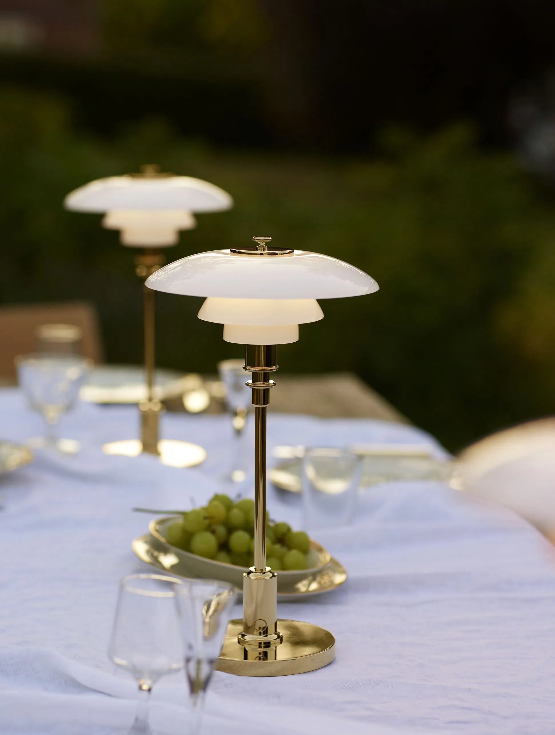 Lámpara de mesa portátil de Louis Poulsen PH 2/1, Chrome