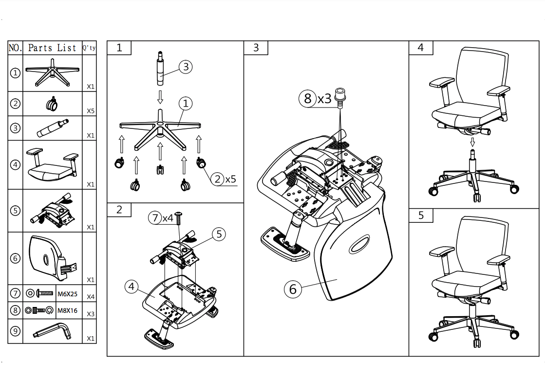 Silla de oficina ergonómica 320 Comfort (N) EN 1335