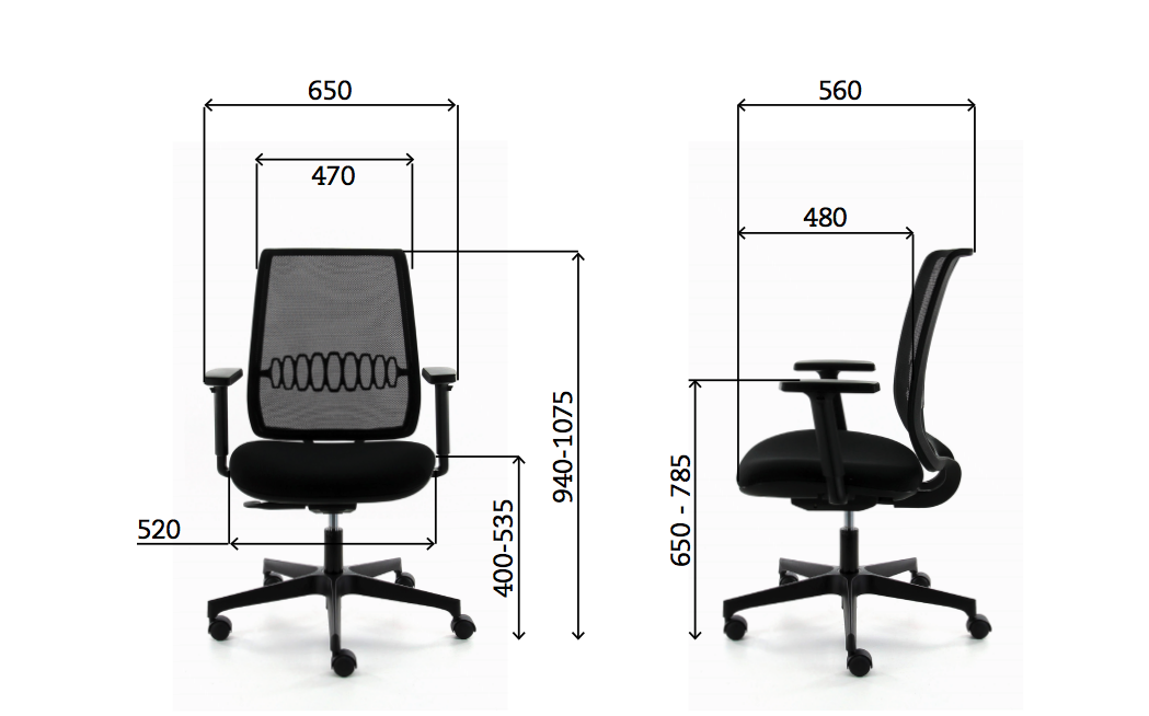 Kontorstol 120 Mesh