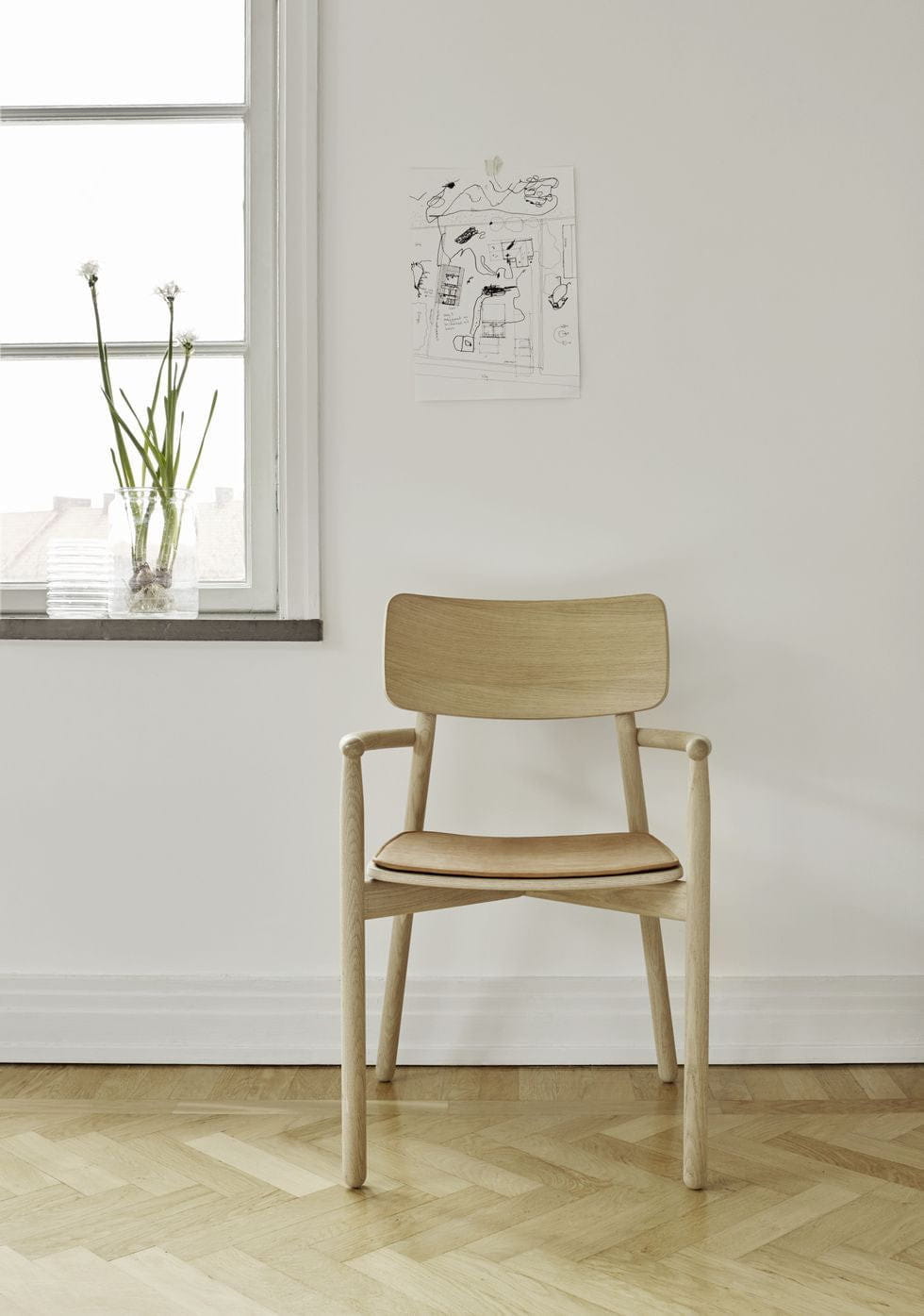 Skagerak Hven Armchair, Oak Soaped White Pigmented