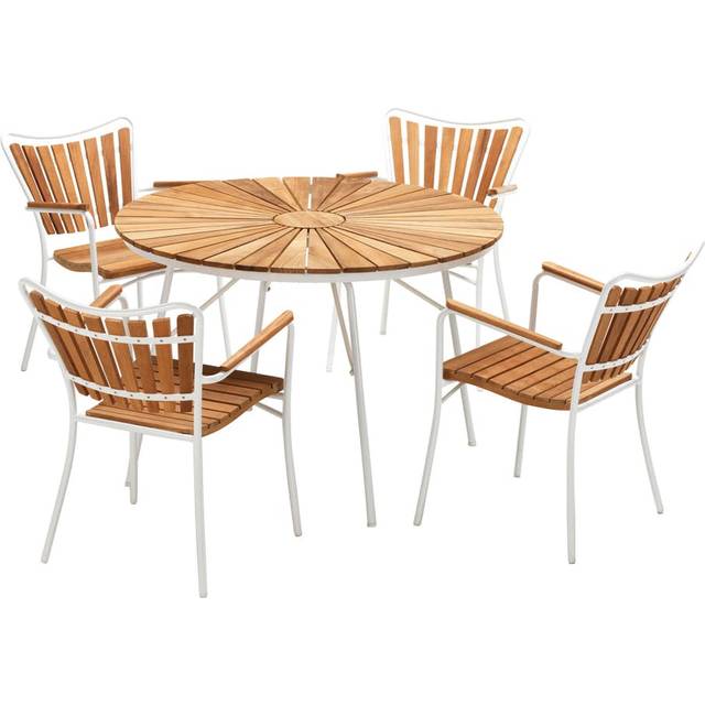 Skargaarden Kerteminde Ø110CM Garden Furniture Set, 1 borde inkl. 4 stole