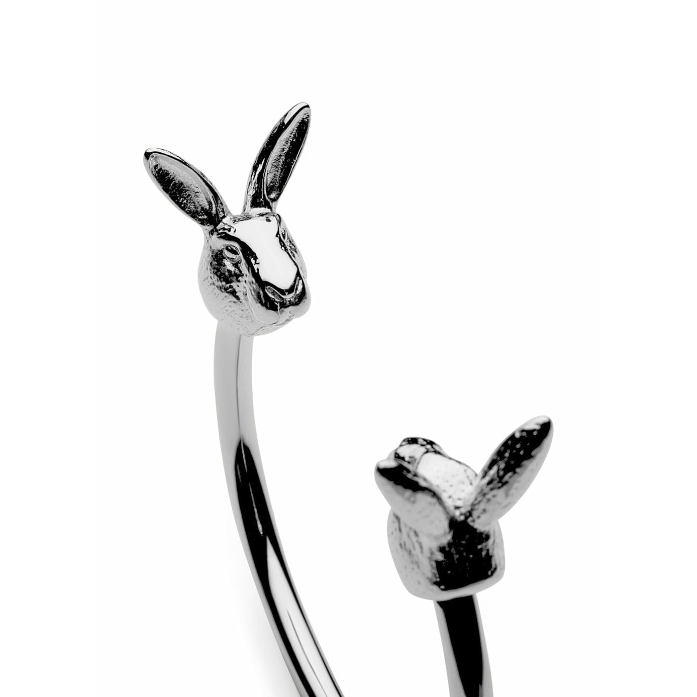 Skultuna El brazalete de conejo de vida silvestre nórdico de acero pulido grande, Ø18,5 cm