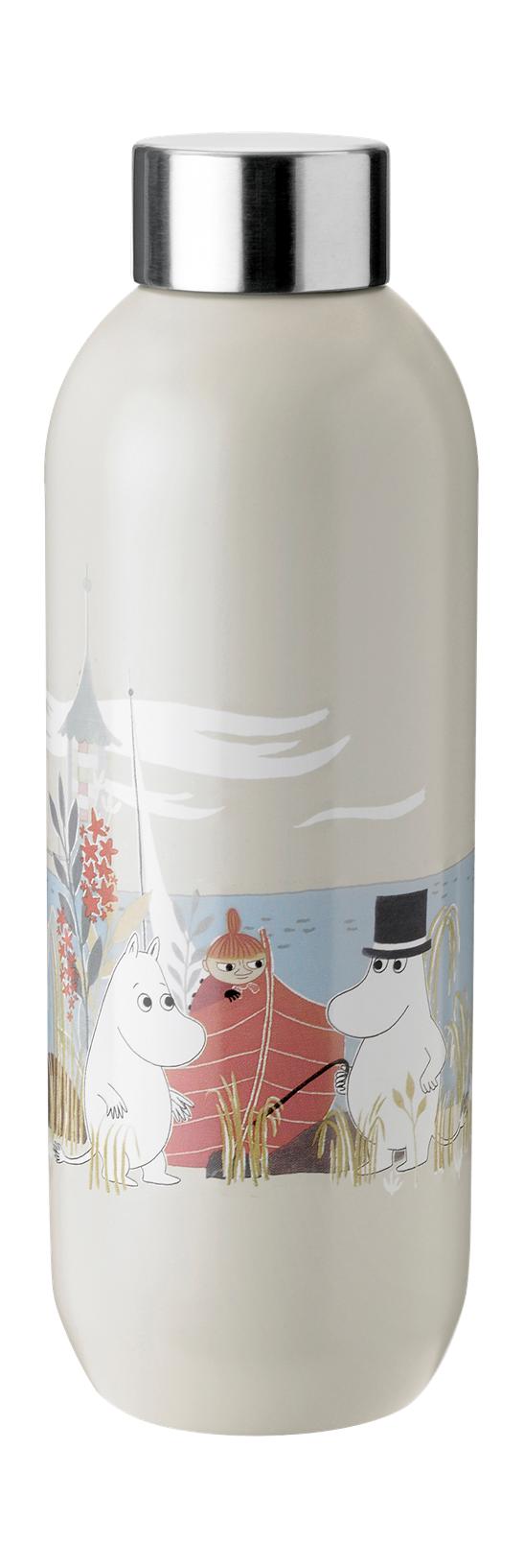 Stelton opbevar kølig vandflaske 0,75 L, Moomin Sand