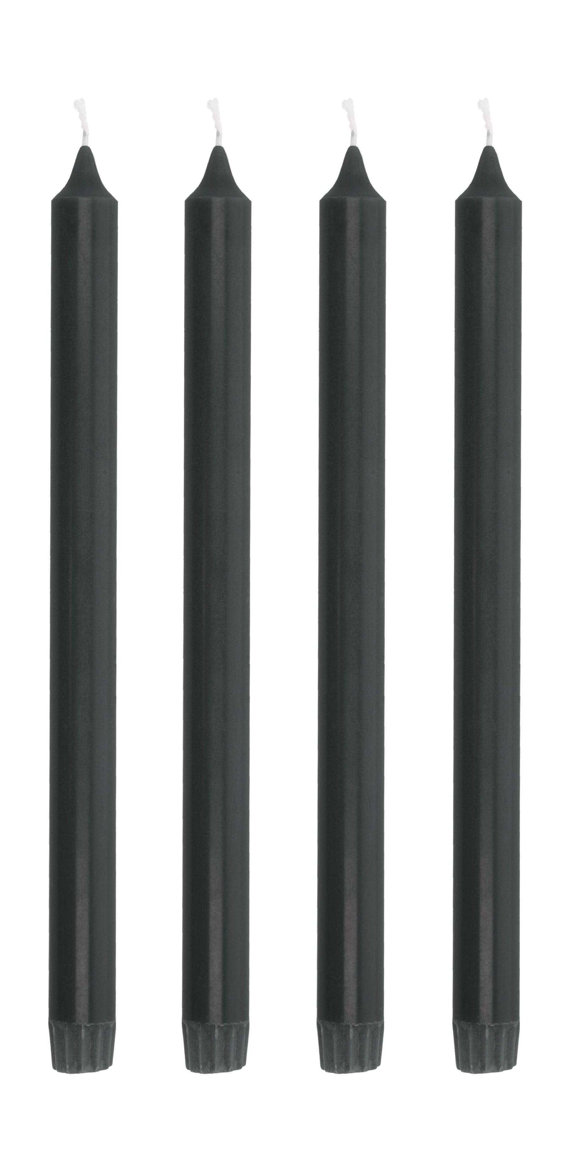 Collection de villa Aia Stick Candle Set de 4 Øx h 2,2x30, noir