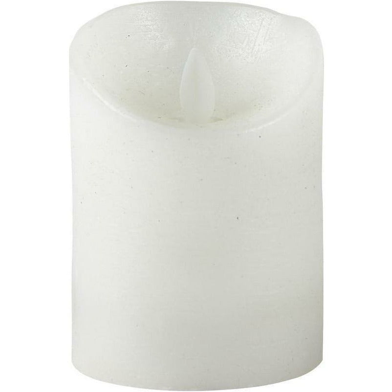 Candle de collection Villa avec minuterie 10 cm, blanc