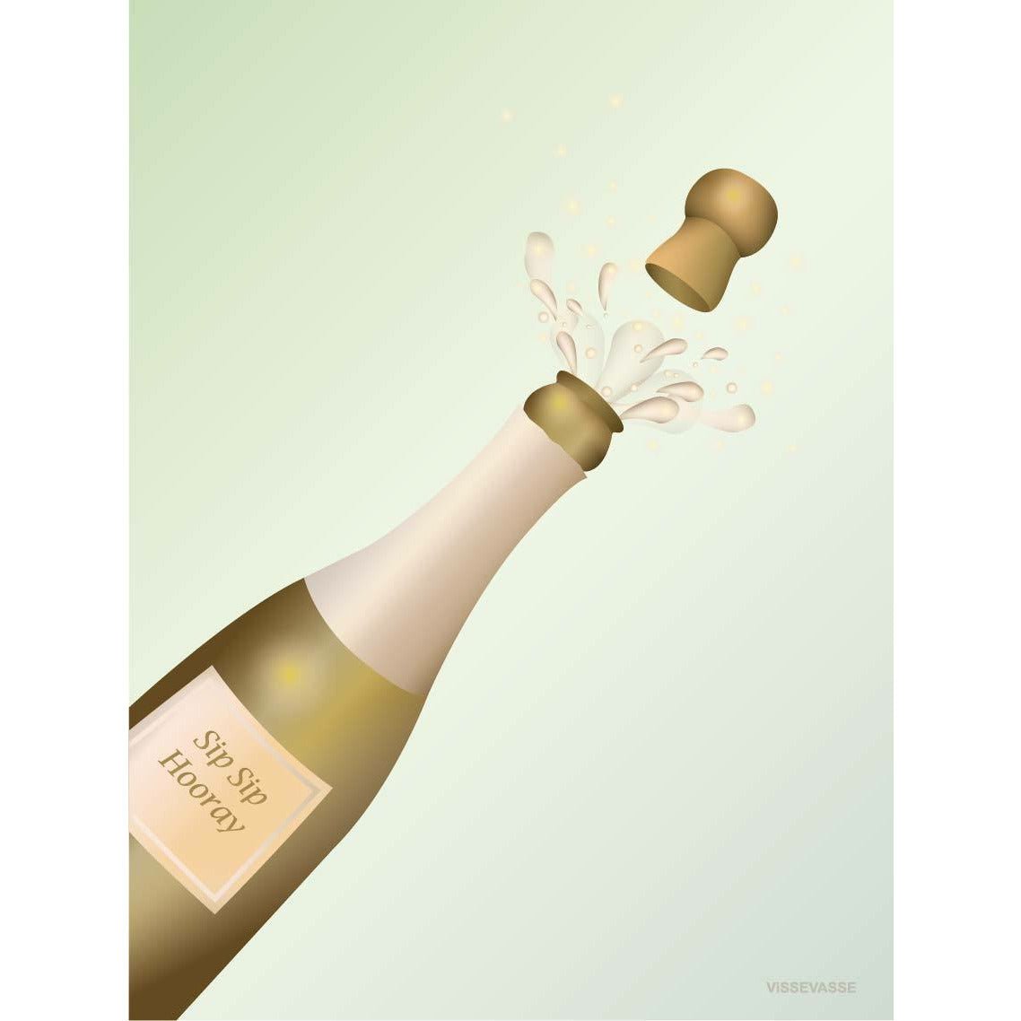Vissevasse Cheers wenskaart, 15 x21 cm