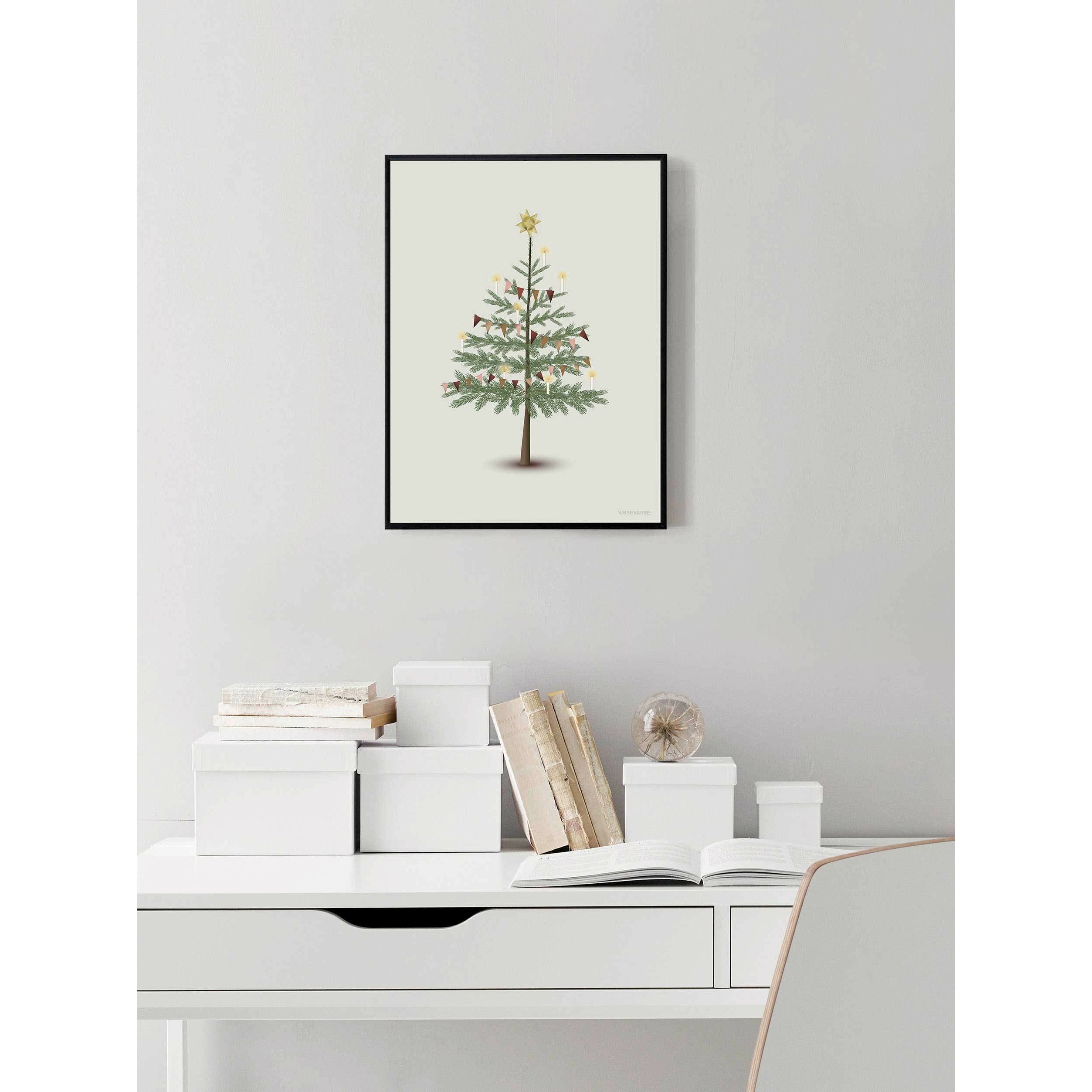Vissevasse Juletræplakaten, 30 x40 cm