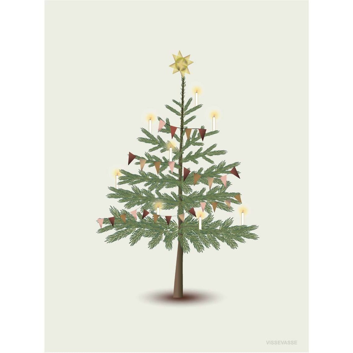 Vissevasse das Weihnachtsbaumplakat, 30 x 40 cm
