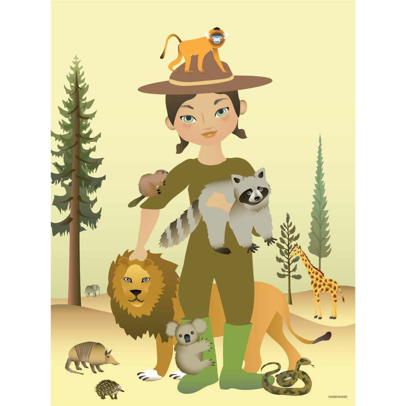 Vissevasse de Zookeeper -poster, 50 x70 cm