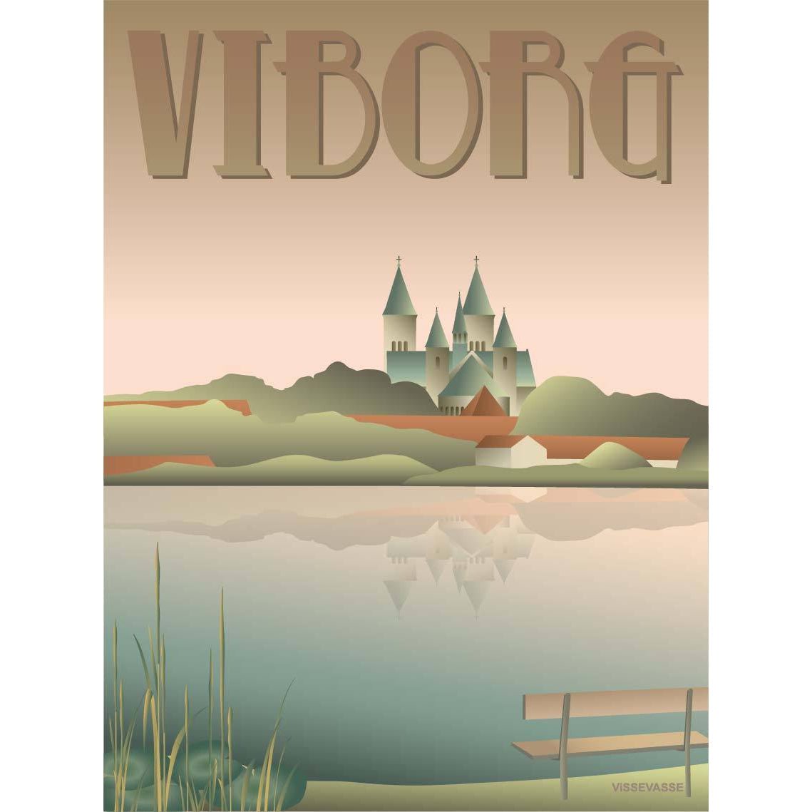 Affiche Vissevasse Viborg Lakes, 15 x21 cm