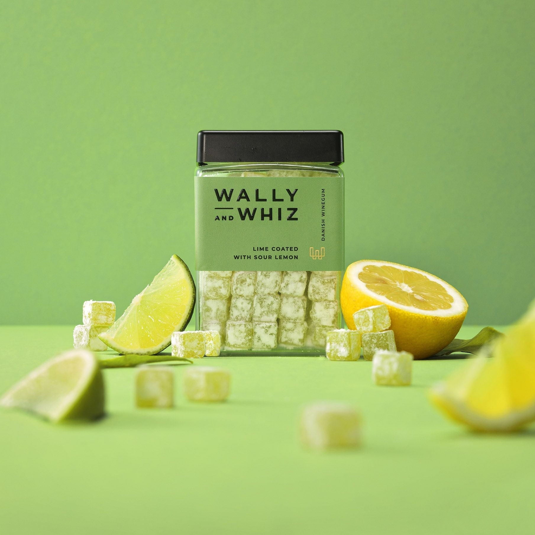 Cube de gomme de vin Wally et Whiz, limes avec citron aigre, 240g